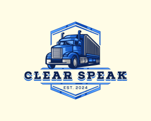 Cargo Truck Shipment logo design