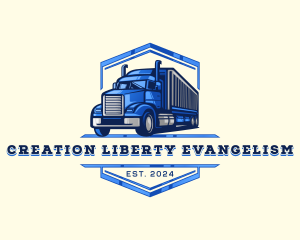 Cargo Truck Shipment logo design