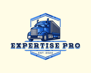 Cargo Truck Shipment logo design