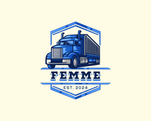 Cargo Truck Shipment logo design