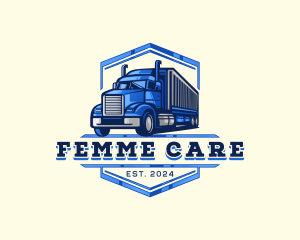 Cargo Truck Shipment logo design