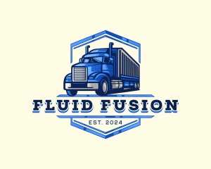 Cargo Truck Shipment logo design