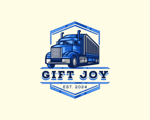 Cargo Truck Shipment logo design