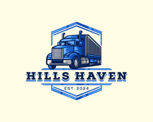 Cargo Truck Shipment logo design