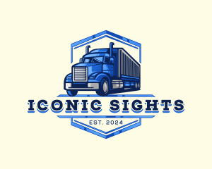 Cargo Truck Shipment logo design