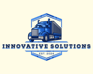 Cargo Truck Shipment logo design