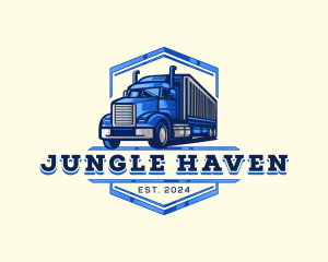 Cargo Truck Shipment logo design