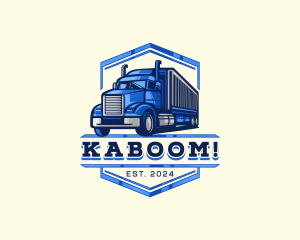 Cargo Truck Shipment logo design