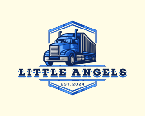 Cargo Truck Shipment logo design