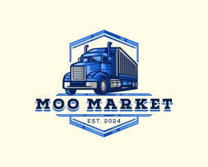 Cargo Truck Shipment logo design