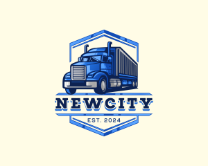 Cargo Truck Shipment logo design