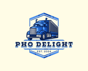 Cargo Truck Shipment logo design