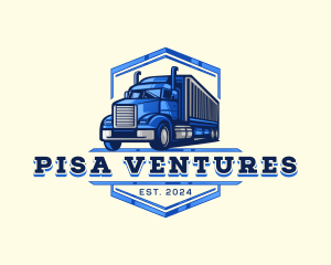 Cargo Truck Shipment logo design