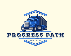 Cargo Truck Shipment logo design