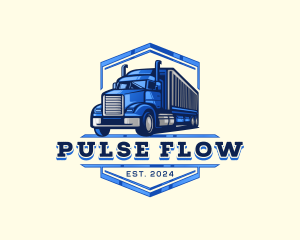 Cargo Truck Shipment logo design