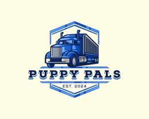 Cargo Truck Shipment logo design