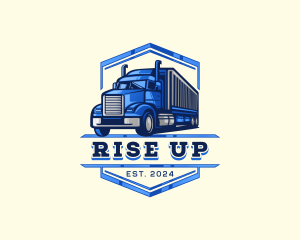 Cargo Truck Shipment logo design