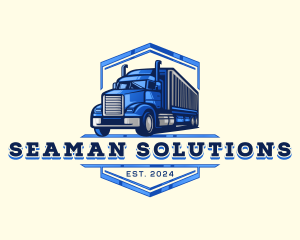 Cargo Truck Shipment logo design