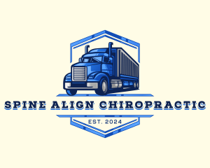 Cargo Truck Shipment logo design