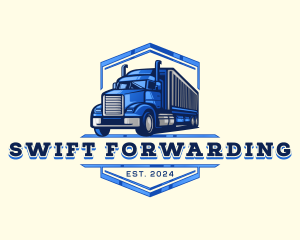 Cargo Truck Shipment logo design