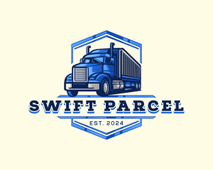 Parcel - Cargo Truck Shipment logo design