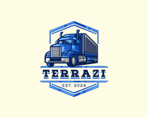 Cargo Truck Shipment logo design