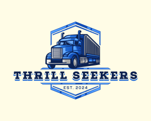 Cargo Truck Shipment logo design