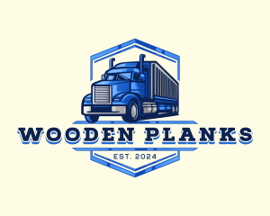 Cargo Truck Shipment logo design