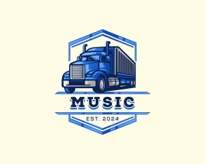Emblem - Cargo Truck Shipment logo design