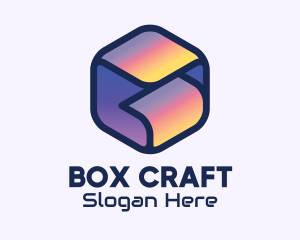 Packaging - 3D Gradient Cube logo design