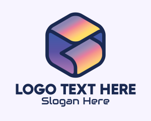 3D Gradient Cube Logo