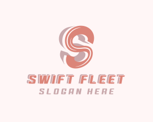 Swoosh Business Letter S logo design