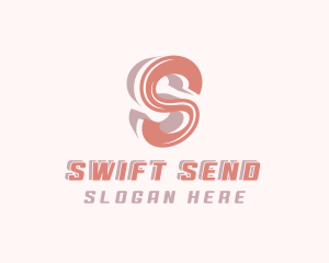 Swoosh Business Letter S logo design