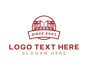 Transport - Logistics Trucking Distribution logo design