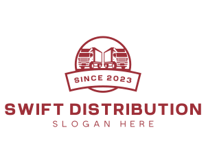 Distribution - Logistics Trucking Distribution logo design