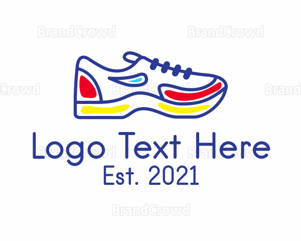 Running Jogging Shoes Logo