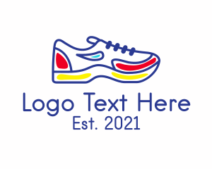 Shoemaker - Running Jogging Shoes logo design