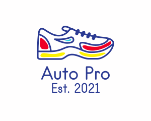 Shoe - Running Jogging Shoes logo design