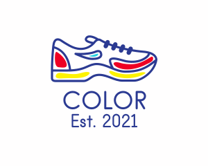 Sneakers - Running Jogging Shoes logo design