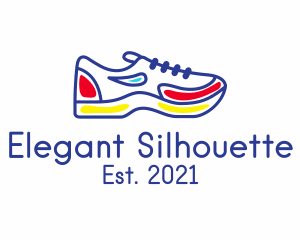 Running Jogging Shoes logo design