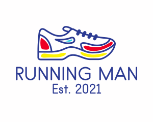Running Jogging Shoes logo design