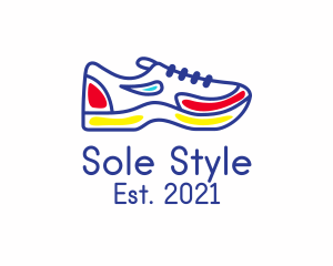 Shoe - Running Jogging Shoes logo design