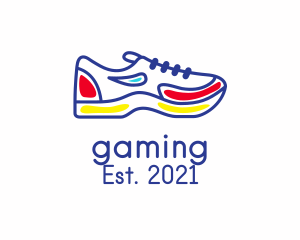 Sports Gear - Running Jogging Shoes logo design