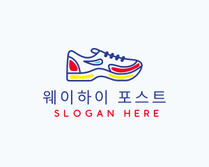 Running Jogging Shoes logo design