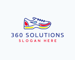 Running Jogging Shoes logo design