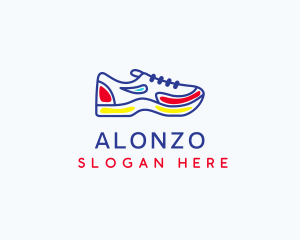 Running Jogging Shoes logo design