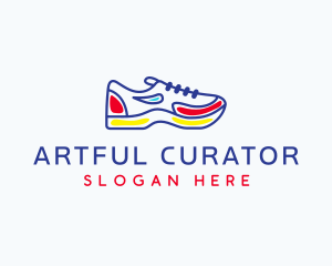 Running Jogging Shoes logo design