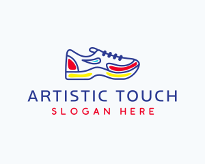 Running Jogging Shoes logo design