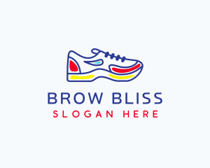 Running Jogging Shoes logo design