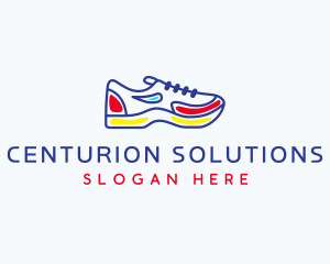 Running Jogging Shoes logo design